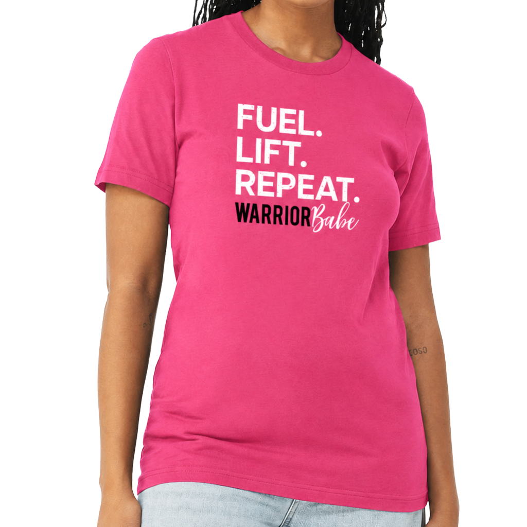 WarriorBabe Fuel Lift Repeat T-Shirt (Unisex)